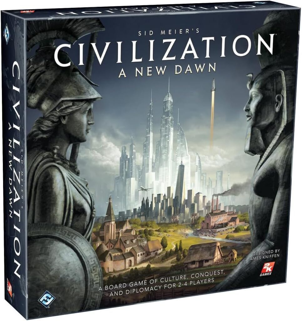 Civilization Board Game - Tactical Strategy for Ages 14+, 2-4 Players, 1-2 Hour Playtime by Fantasy Flight Games