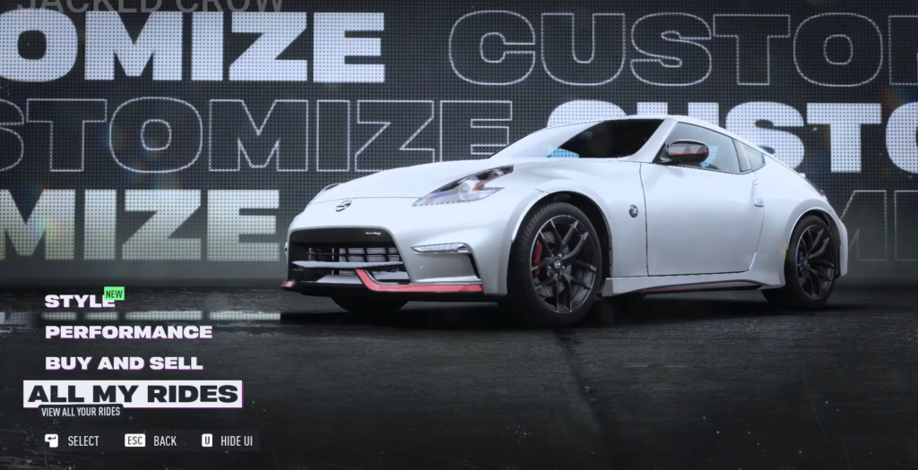 Best Cars for Each Class in NFS Unbound Nissan 370Z Nismo (2015)