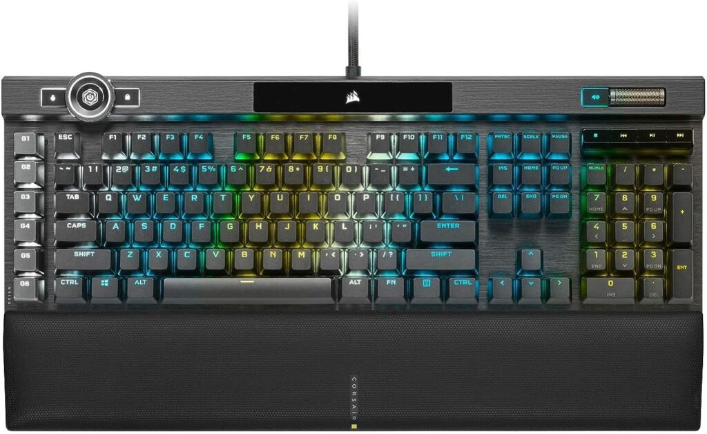 keyboard color for gaming Corsair K100 RGB
